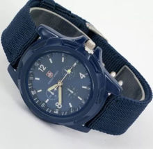 Imagen de Reloj Army Malla tejida Azul