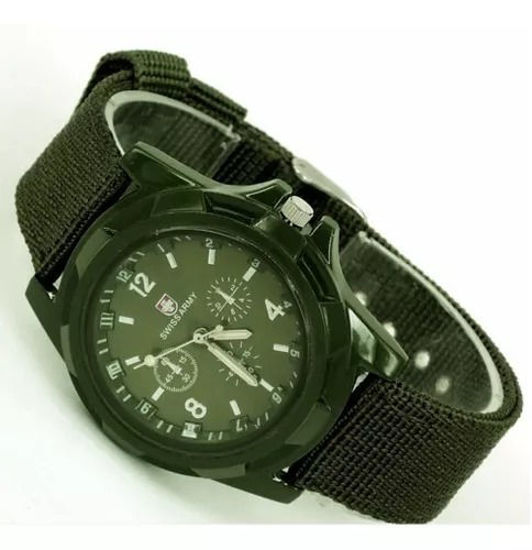 Imagen de Reloj Army Malla tejida Verde