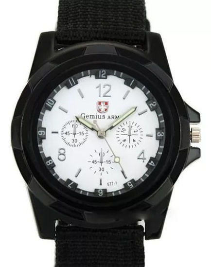 Imagen de Reloj Army Malla tejida Negro