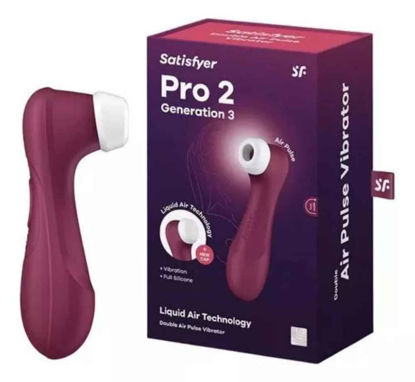 Imagen de Satisfyer Pro2 Generacion 3 Succionador Estimulador Clitoris Color Bordó