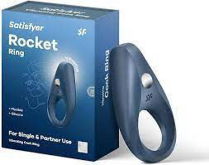 Imagen de Satisfyer Rocket Ring Anillo Peneano Vibrador Recargable Color Negro