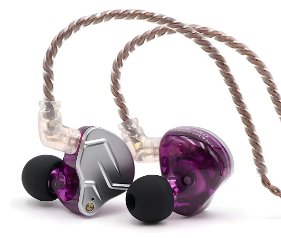 Imagen de Auriculares In-ear Kz Zsn Pro Standard Purpura Sin Microfono